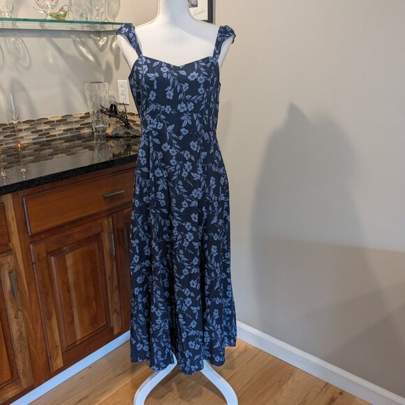 NEW Calypso St. Barth "Carine" Linen Blend Floral Midi Dress | Size S | NWT - Picture 5 of 7